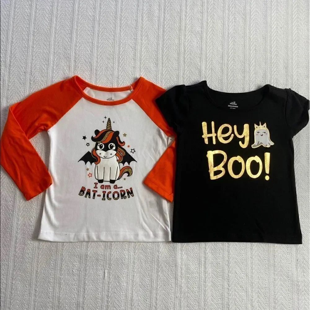 Halloween Girls 2T Graphic Tops. Price includes both tops.